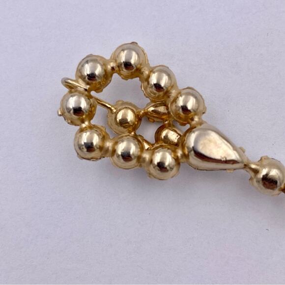 Mid Century Fancy Rhinestone Drop Pendant - Picture 7 of 11